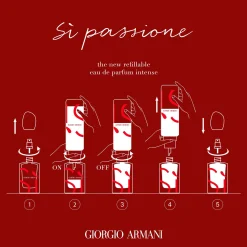 Armani Si Passione Intense Eau de Parfum Refill Spray 100ml New