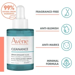 Avène Face Cleanance: A.H.A Exfoliating Serum 30ml Outlet