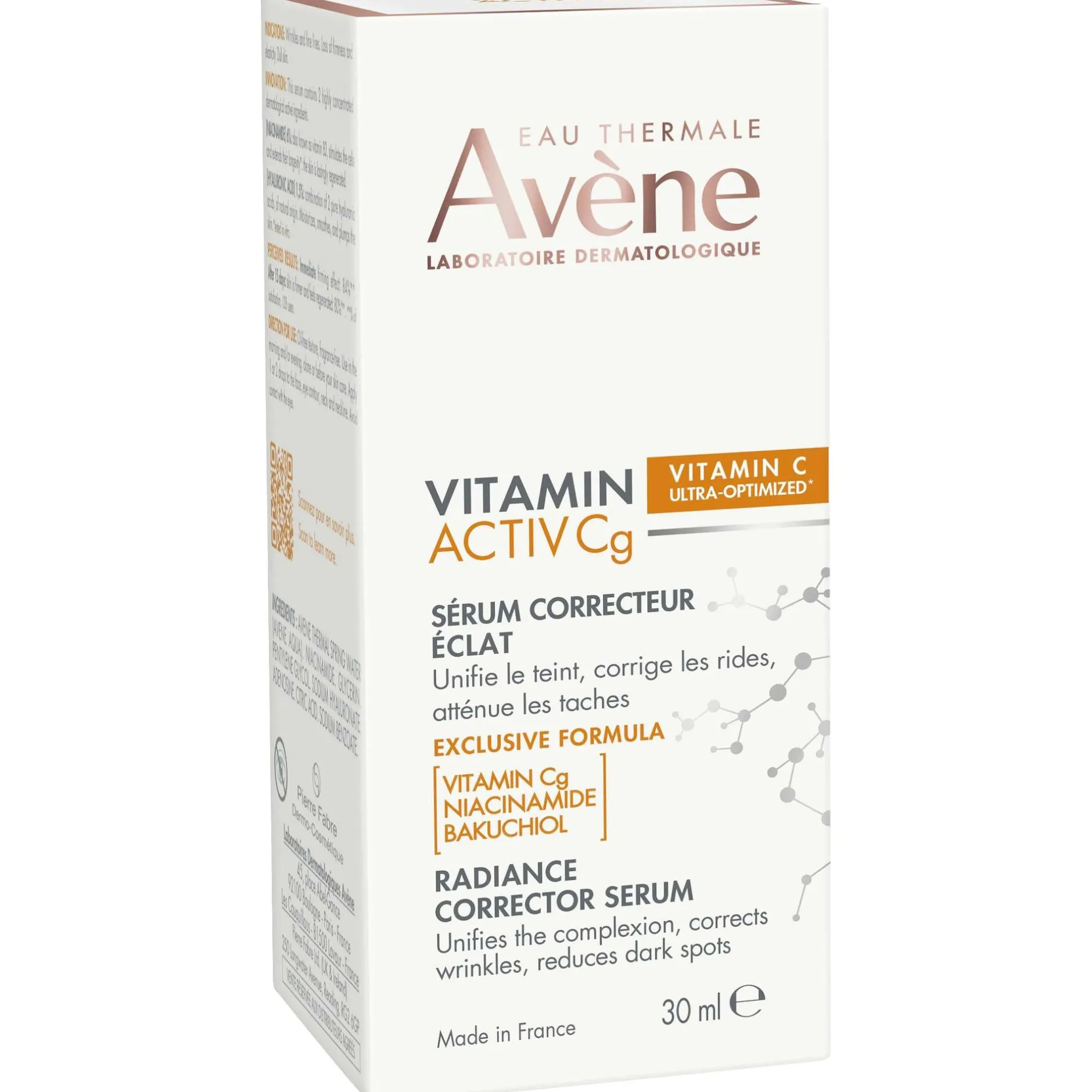 Avène Face Vitamin Activ Cg Radiance Concentrated Serum 30ml New
