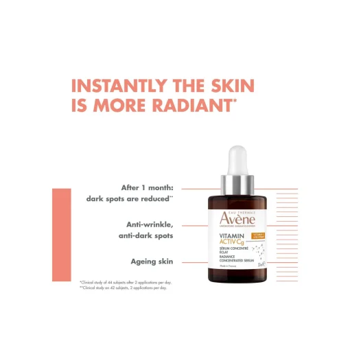 Avène Face Vitamin Activ Cg Radiance Concentrated Serum 30ml New