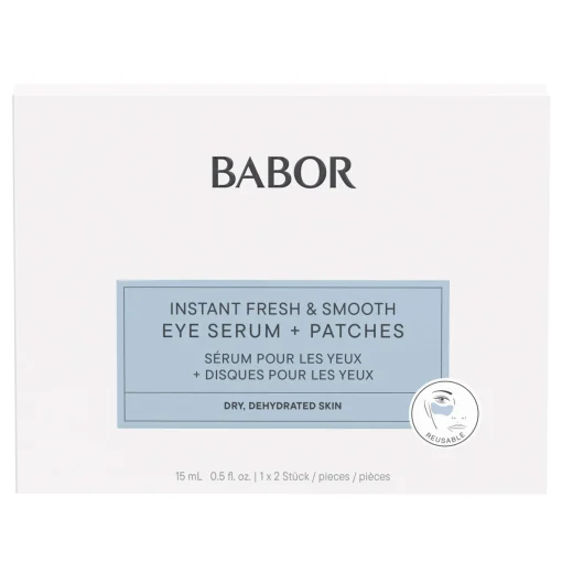 BABOR Skinovage Instant Fresh & Smooth Eye Serum + Patches Clearance