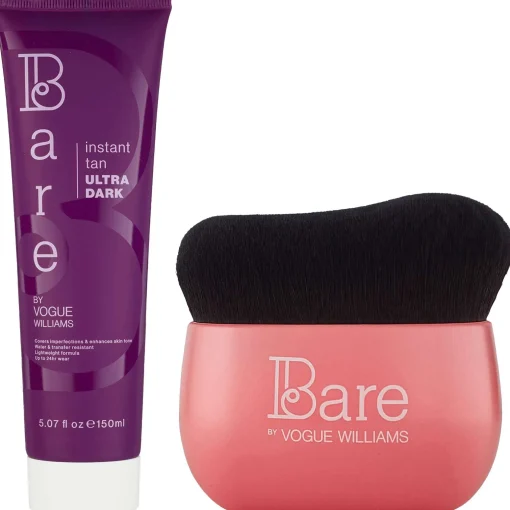 Bare by Vogue Bundles Duo: Instant Tan Ultra Dark 150ml & Body Brush Clearance