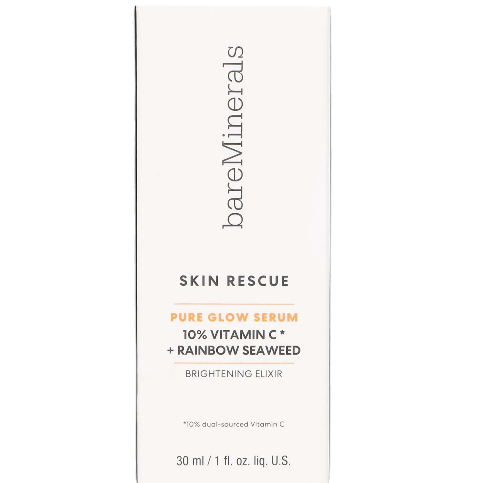 bareMinerals Skin Rescue Pure Glow Serum 10% Vitamin C Complex + Rainbow Seaweed 30ml Clearance