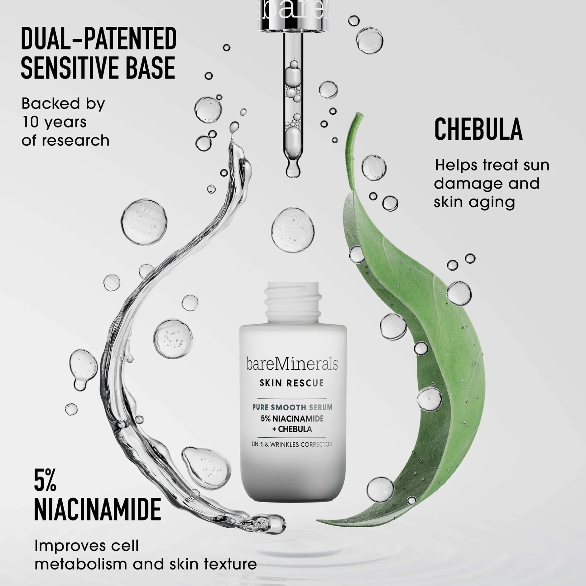 bareMinerals Skin Rescue Pure Glow Serum 10% Vitamin C Complex + Rainbow Seaweed 30ml Clearance