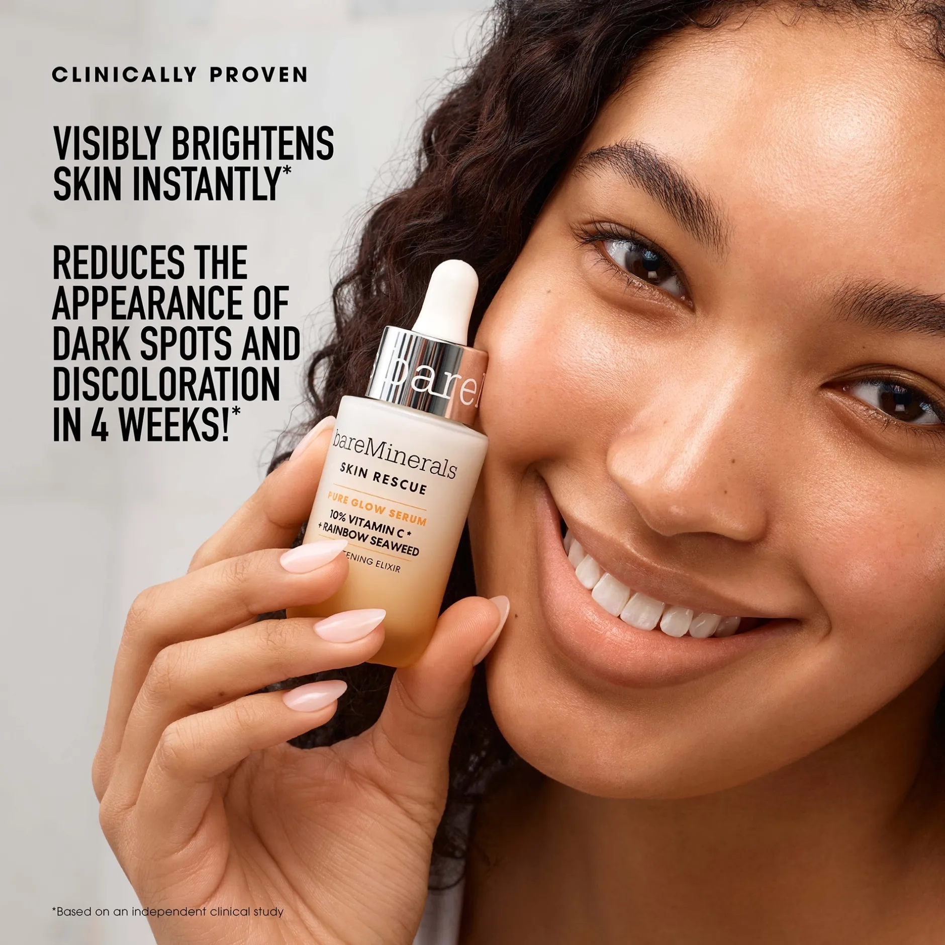 bareMinerals Skin Rescue Pure Glow Serum 10% Vitamin C Complex + Rainbow Seaweed 30ml Clearance