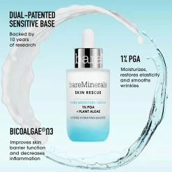 bareMinerals Skin Rescue Pure Moisture Serum 1% PGA + Plant Algae 30ml Discount