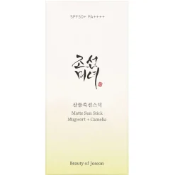 Beauty Of Joseon Sunscreen Matte Sun Stick: Mugwort+Camelia SPF 50+ PA++++ 18g
