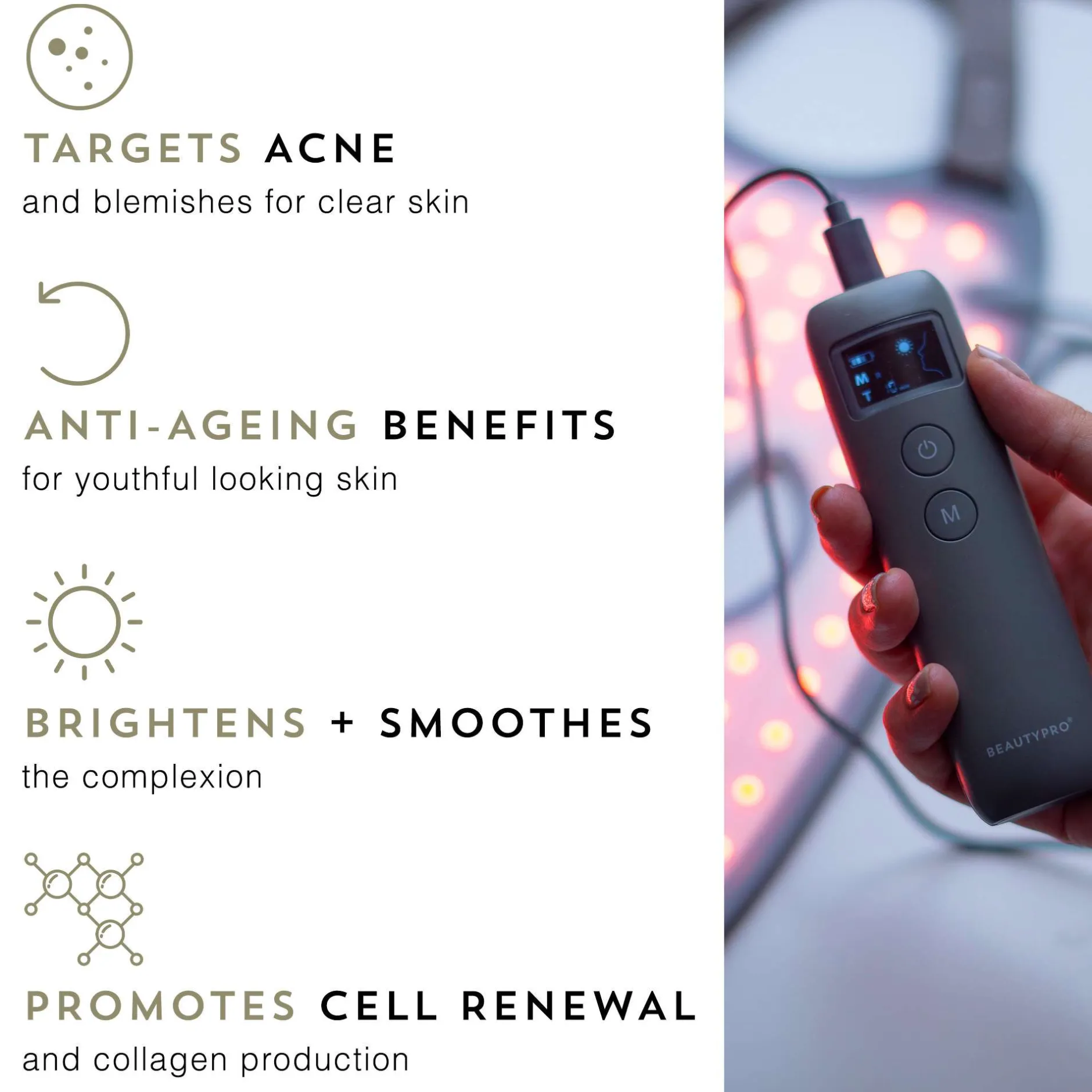 BeautyPro Tools & Accessories Photon LED Light Therapy Facial Mask Online