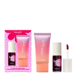 benefit Gifts & Sets Dew the Benetint Rose-Tinted Lip & Cheek Stain & Liquid Highlighter Duo (Worth £56.50) New