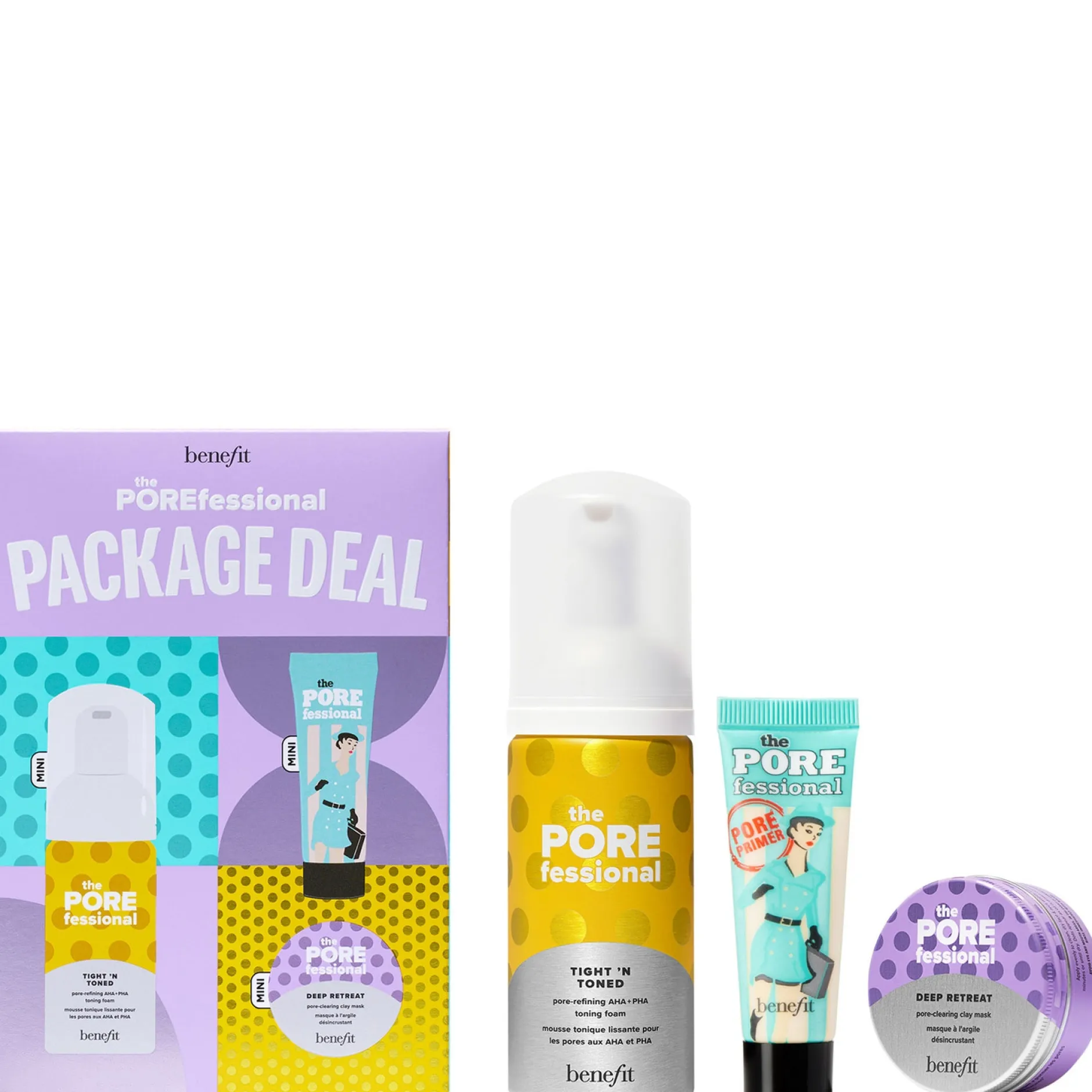 benefit Gifts & Sets The POREfessional Package Deal - Pore Care Mini Set (Worth 48.59) Discount