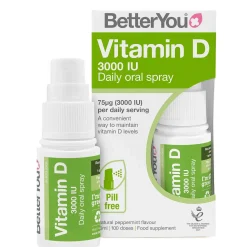 BetterYou Oral Spray Vitamin D 3000 IU 15ml Clearance