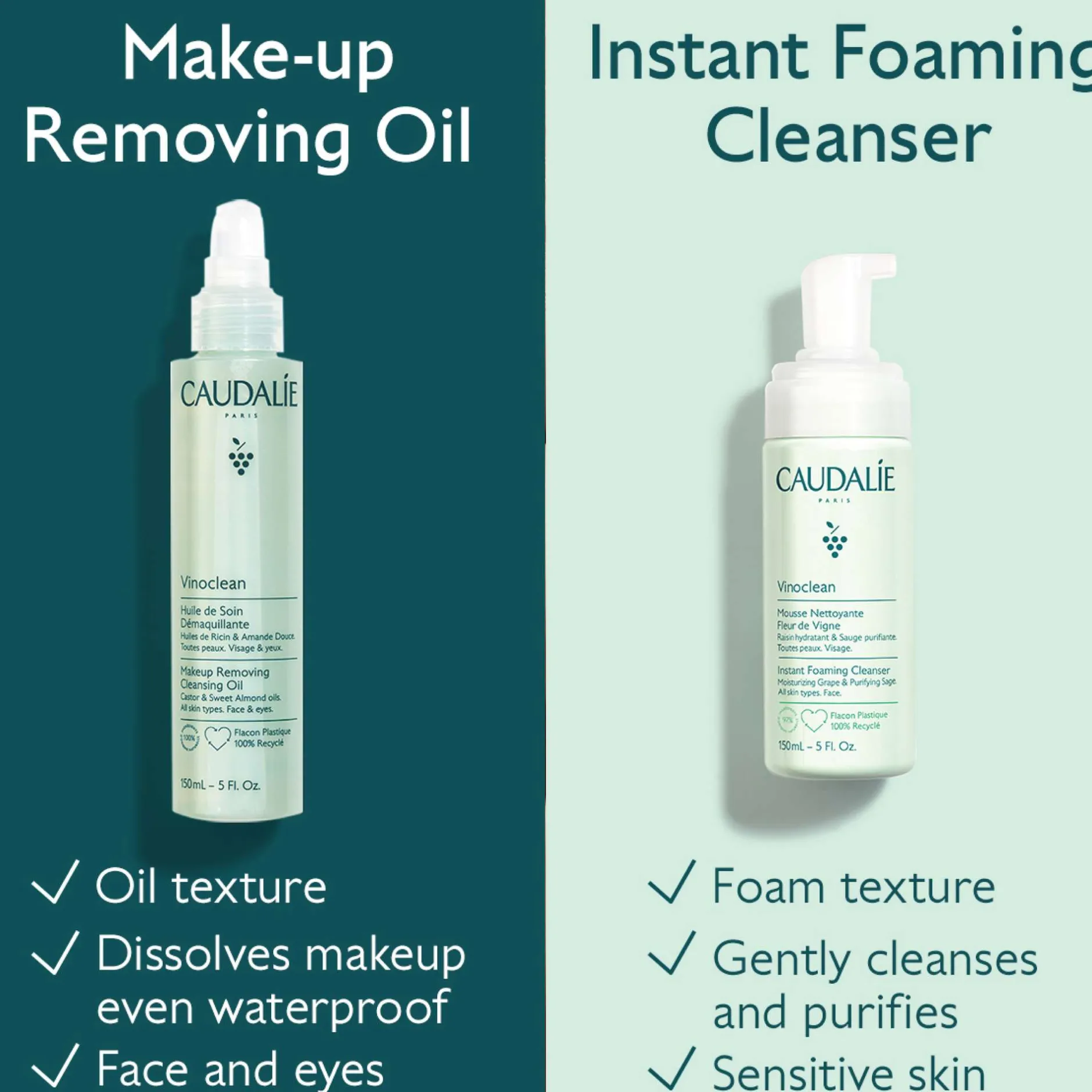 Caudalie Vinoclean Makeup Removing Cleansing Oil 150ml Outlet