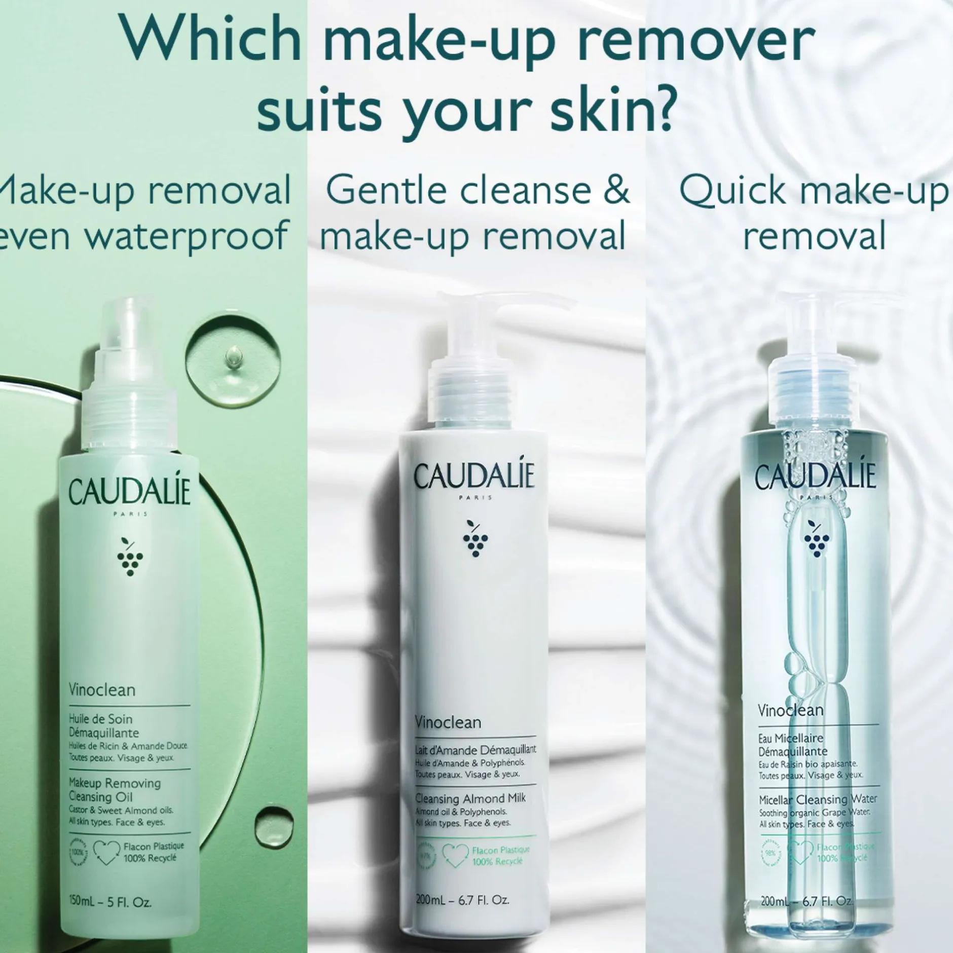 Caudalie Vinoclean Makeup Removing Cleansing Oil 150ml Outlet