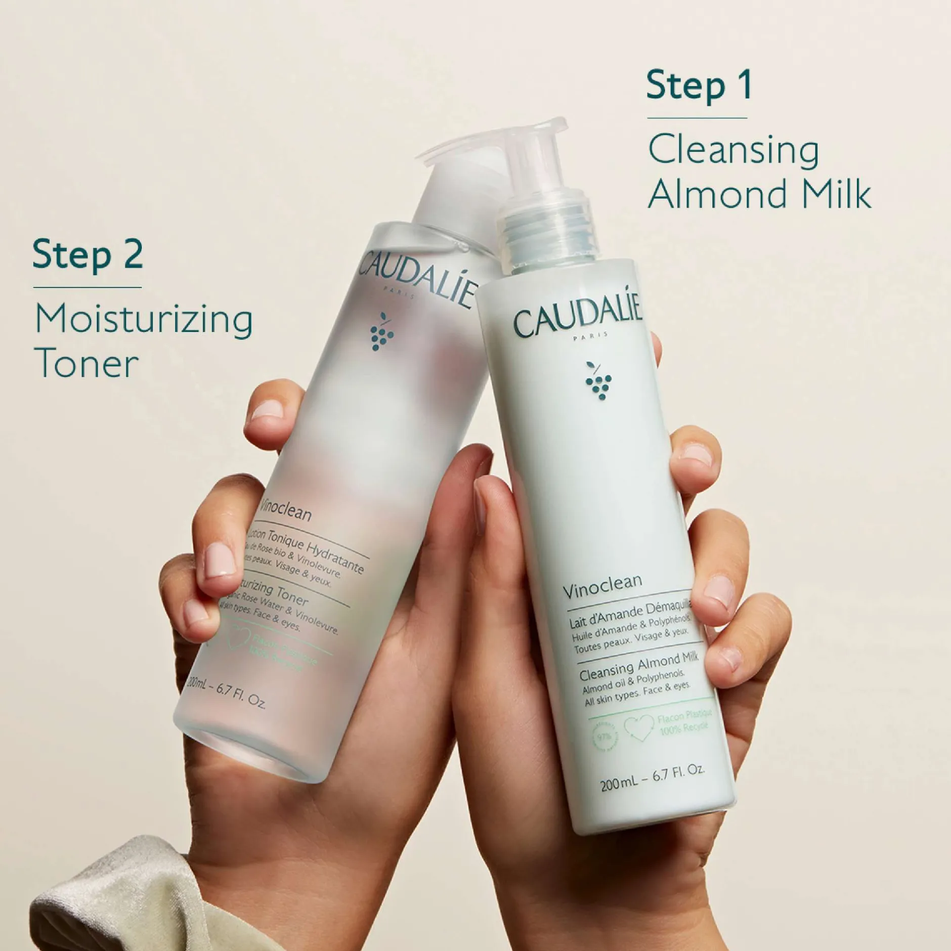 Caudalie Vinoclean Moisturising Toner with Rose Water 200ml Sale