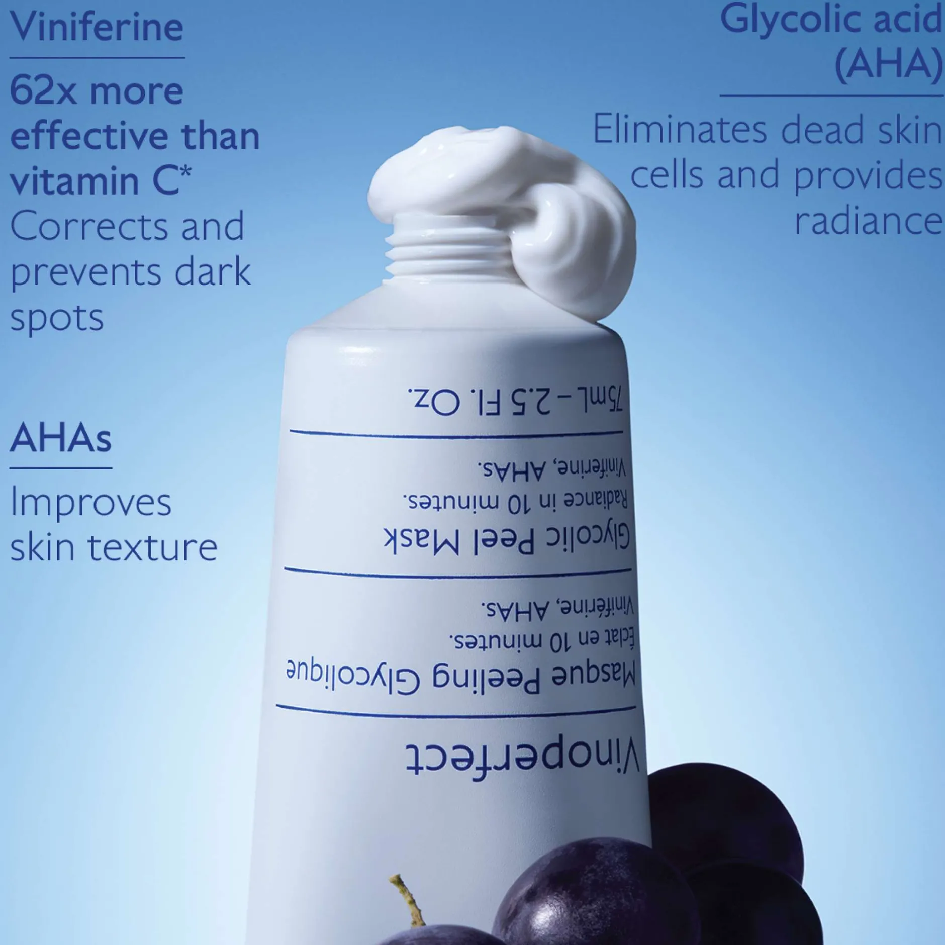 Caudalie Vinoperfect Brightening Glycolic Peel Mask 75ml Discount