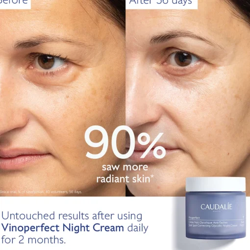 Caudalie Vinoperfect Brightening Glycolic Refillable Night Cream 50ml Sale