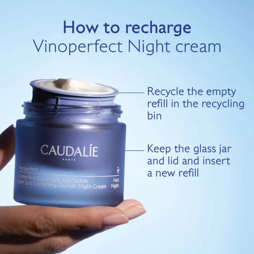 Caudalie Vinoperfect Brightening Glycolic Refillable Night Cream 50ml Sale