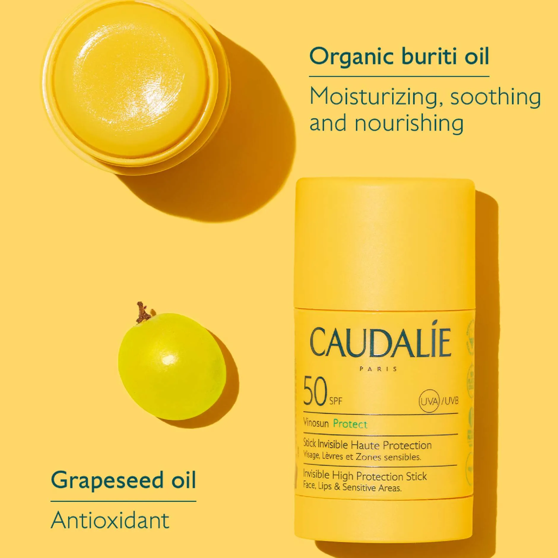 Caudalie Vinosun Protect Invisible High Protection Antioxidant Stick SPF50 15g Online