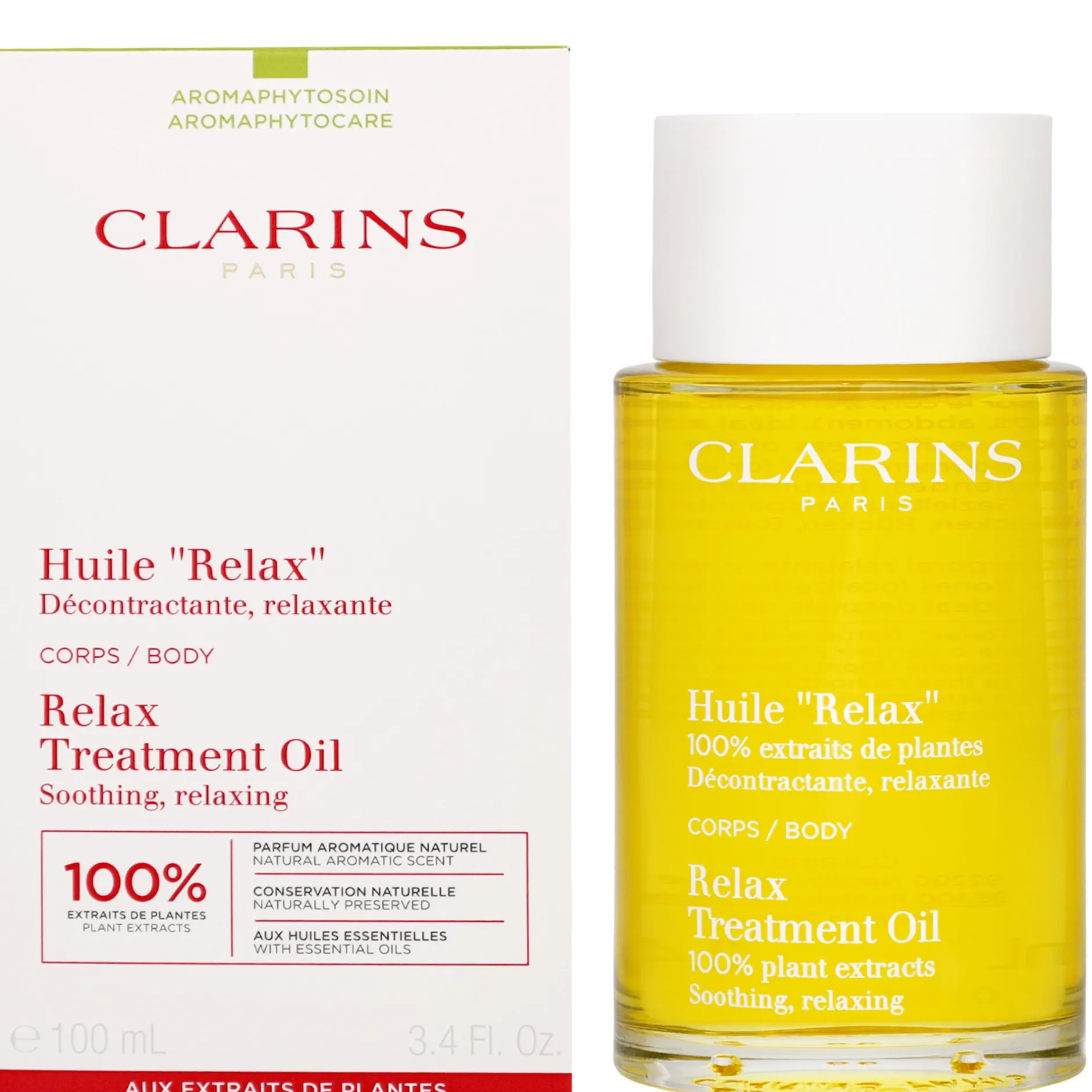Clarins Body Treatment Oil Relax 100ml / 3.4 fl.oz. New