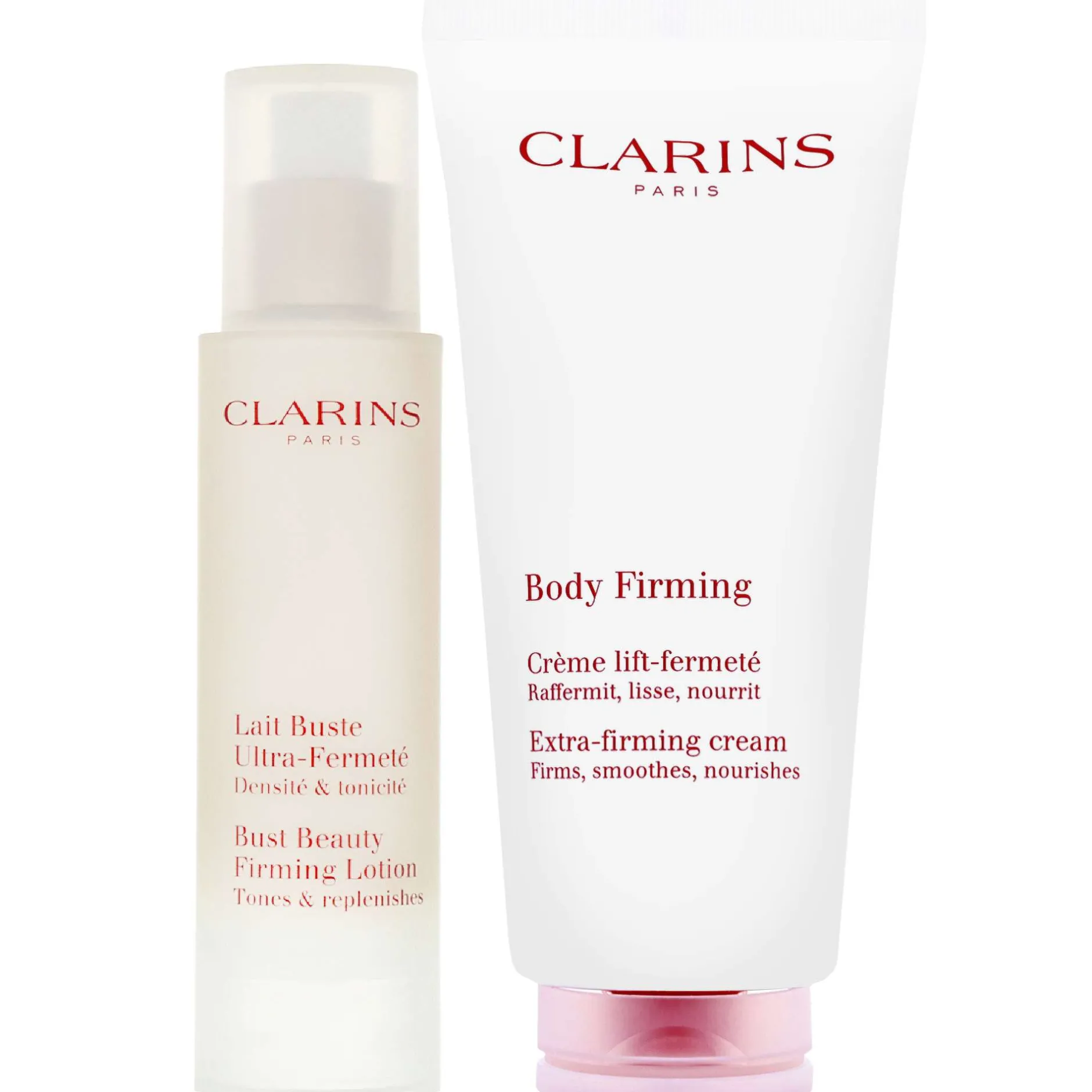 Clarins Bundles Duo: Bust Beauty Firming Lotion 50ml / 1.7 oz. & Body Firming Extra-Firming Cream 200ml / 6.8 oz. Hot