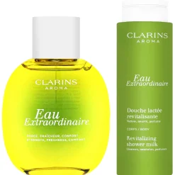 Clarins Bundles Duo: Eau Extraordinaire Treatment Fragrance 100ml & Eau Extraordinaire Revitalizing Shower Milk 200ml