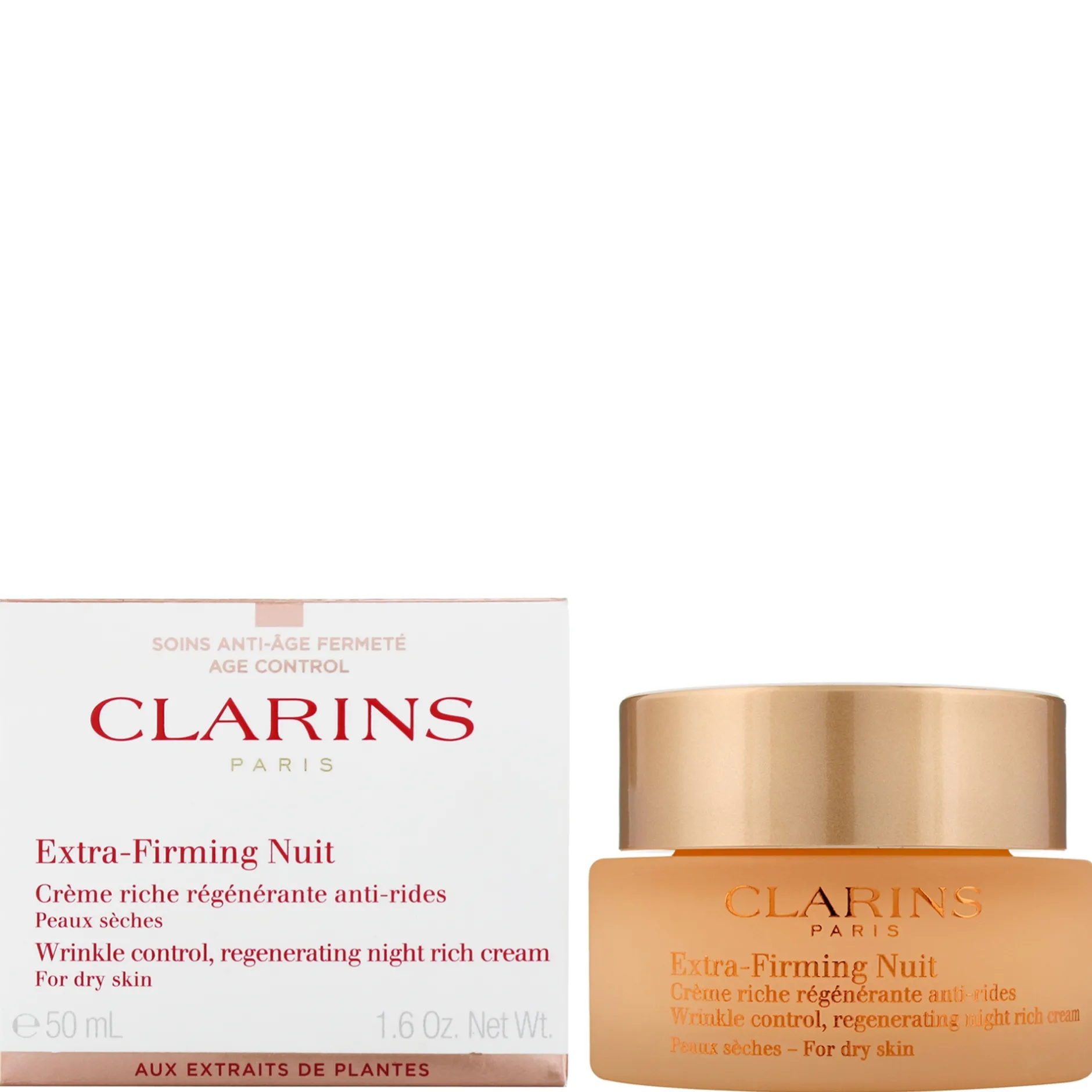 Clarins Extra-Firming Night Cream for Dry Skin 50ml / 1.6 oz. New
