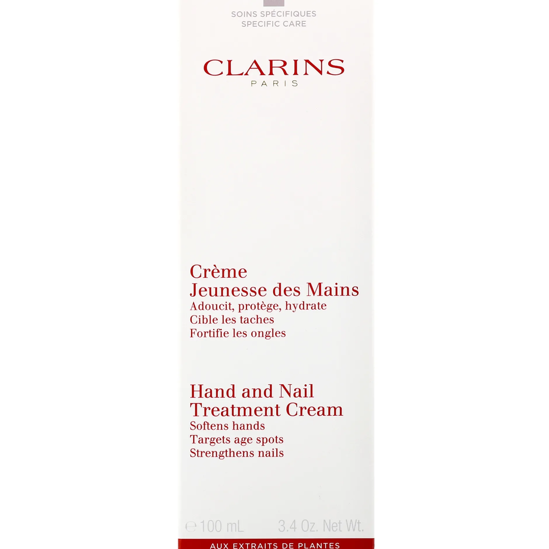 Clarins Hand & Foot Care Hand & Nail Treatment Cream 100ml / 3.4 oz. Clearance