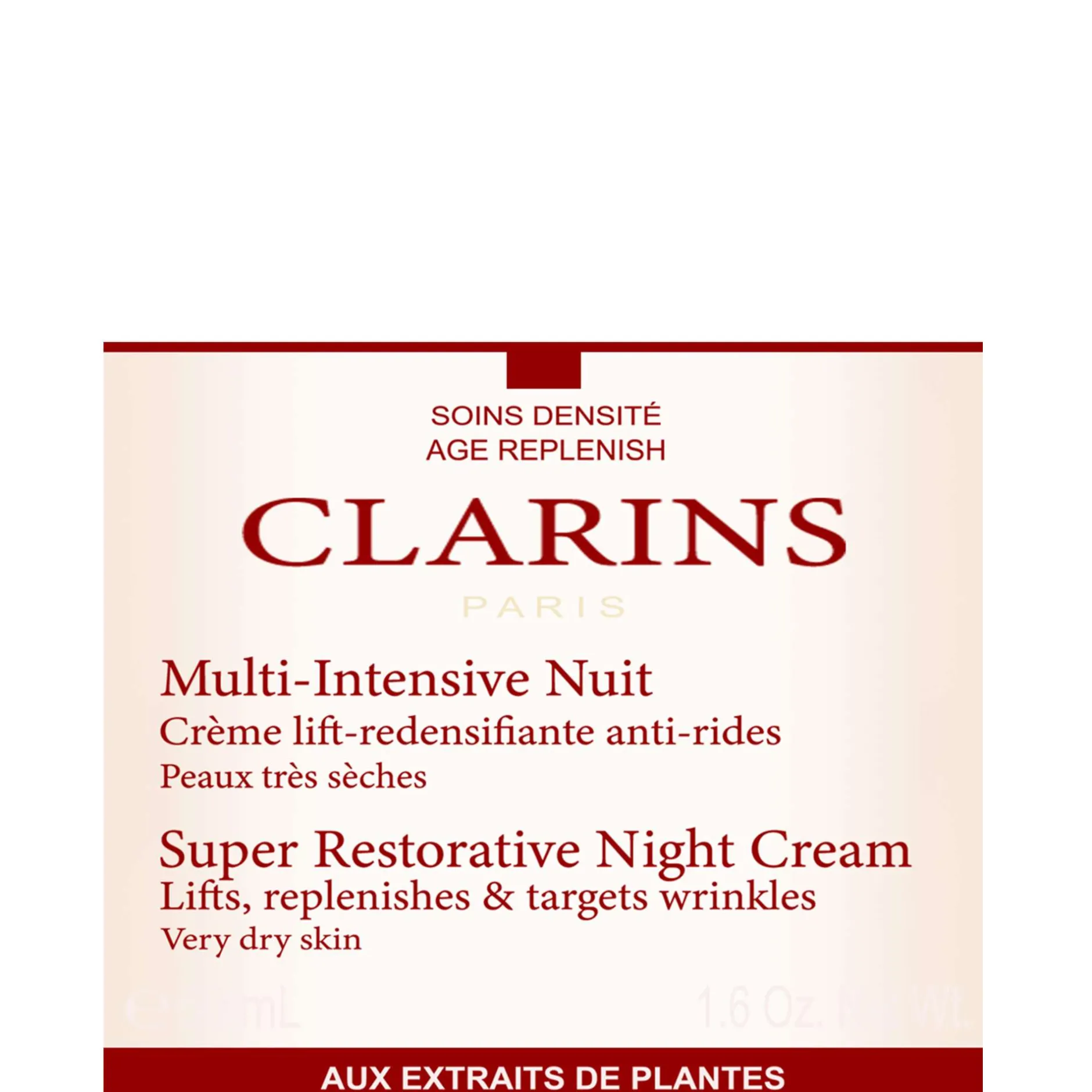 Clarins Super Restorative Night Cream for Very Dry Skin 50ml / 1.6 fl.oz. Online
