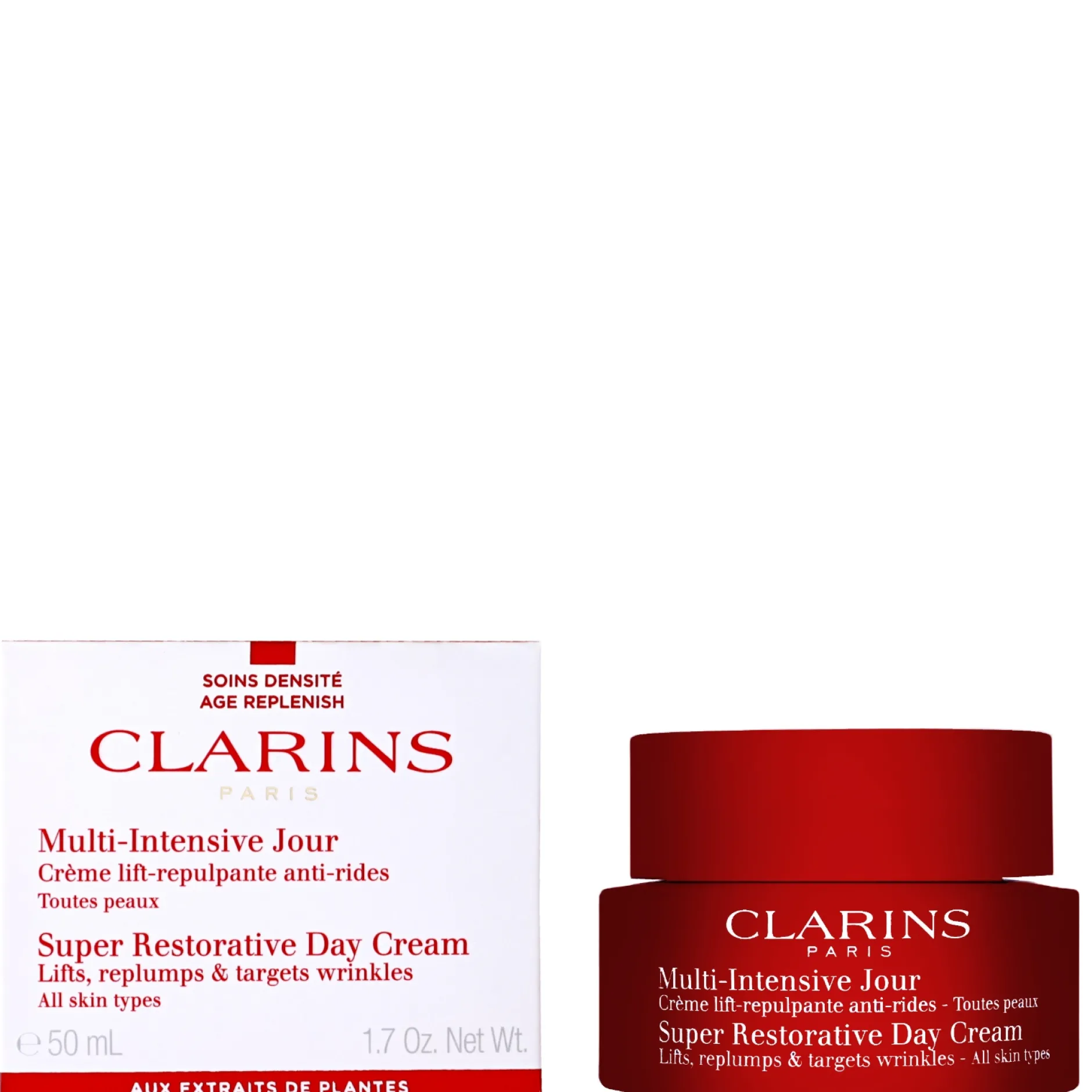 Clarins Super Restorative Day Cream for All Skin Types 50ml / 1.6 fl.oz. Discount