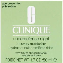 Clinique Superdefense Night Recovery Moisturizer for Very Dry to Dry Combination Skin 50ml / 1.7 fl.oz.