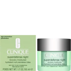 Clinique Superdefense Night Recovery Moisturizer for Very Dry to Dry Combination Skin 50ml / 1.7 fl.oz.