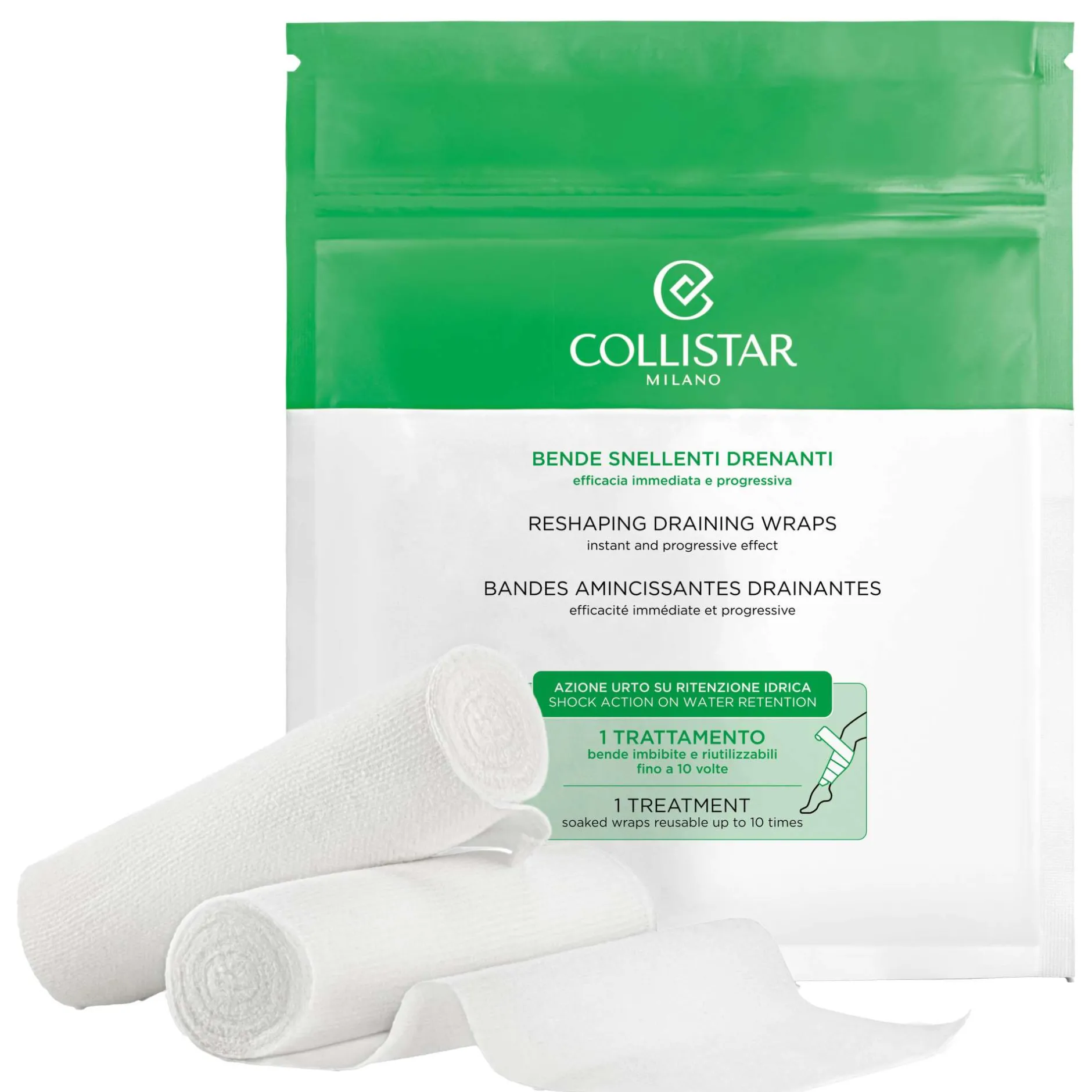 Collistar Body Reshaping Draining Wraps & Reshaping Draining Solution 100ml (TBC check contents) Online