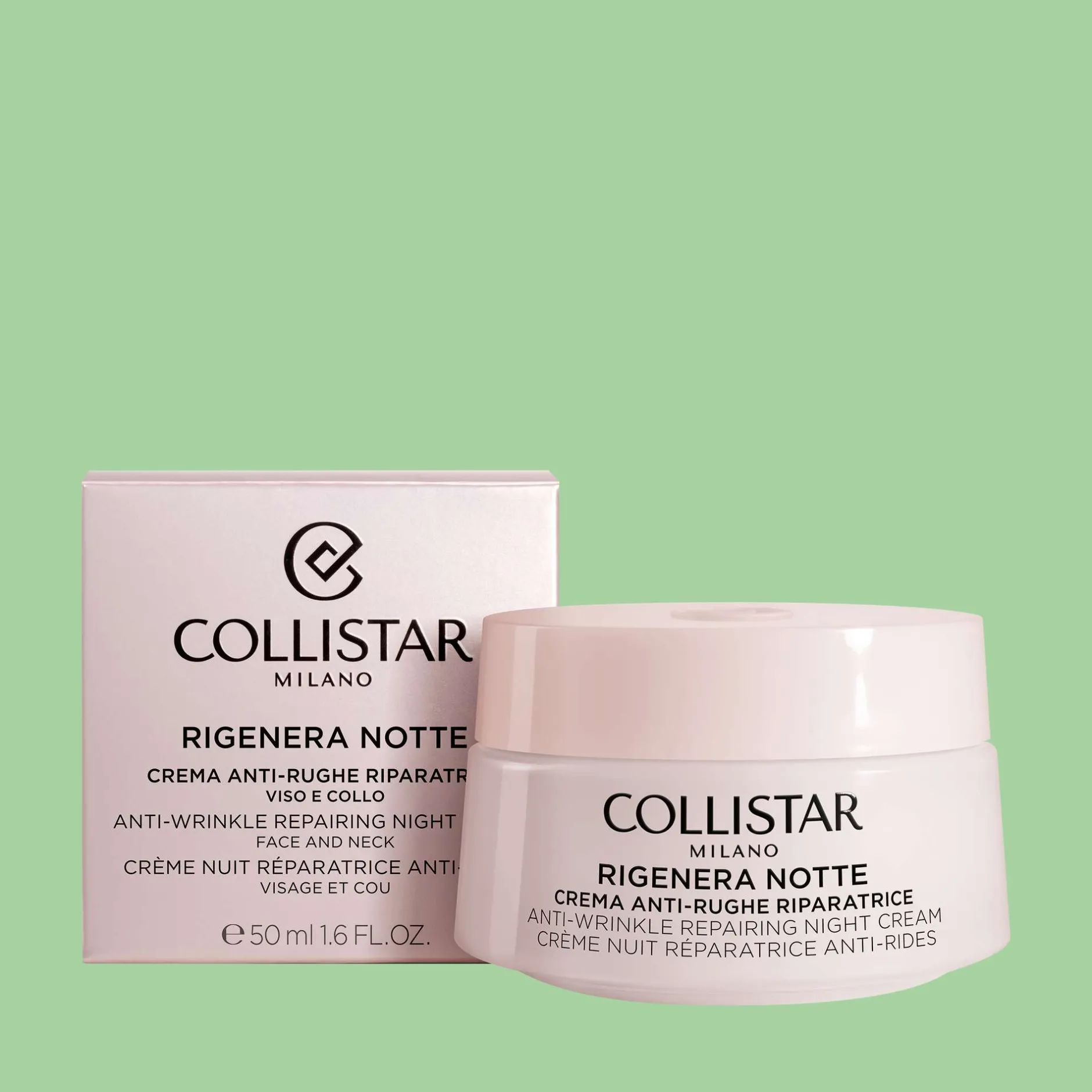 Collistar Face Rigenera Anti-Wrinkle Repairing Face and Neck Night Cream 50ml Online