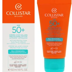 Collistar Sun Tan Active Protection Sun Face Cream SPF50 50ml Online