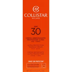 Collistar Sun Tan SPF30 Ultra Protection Tanning Cream Face-Body 150ml