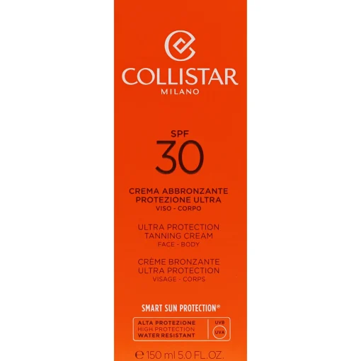 Collistar Sun Tan SPF30 Ultra Protection Tanning Cream Face-Body 150ml