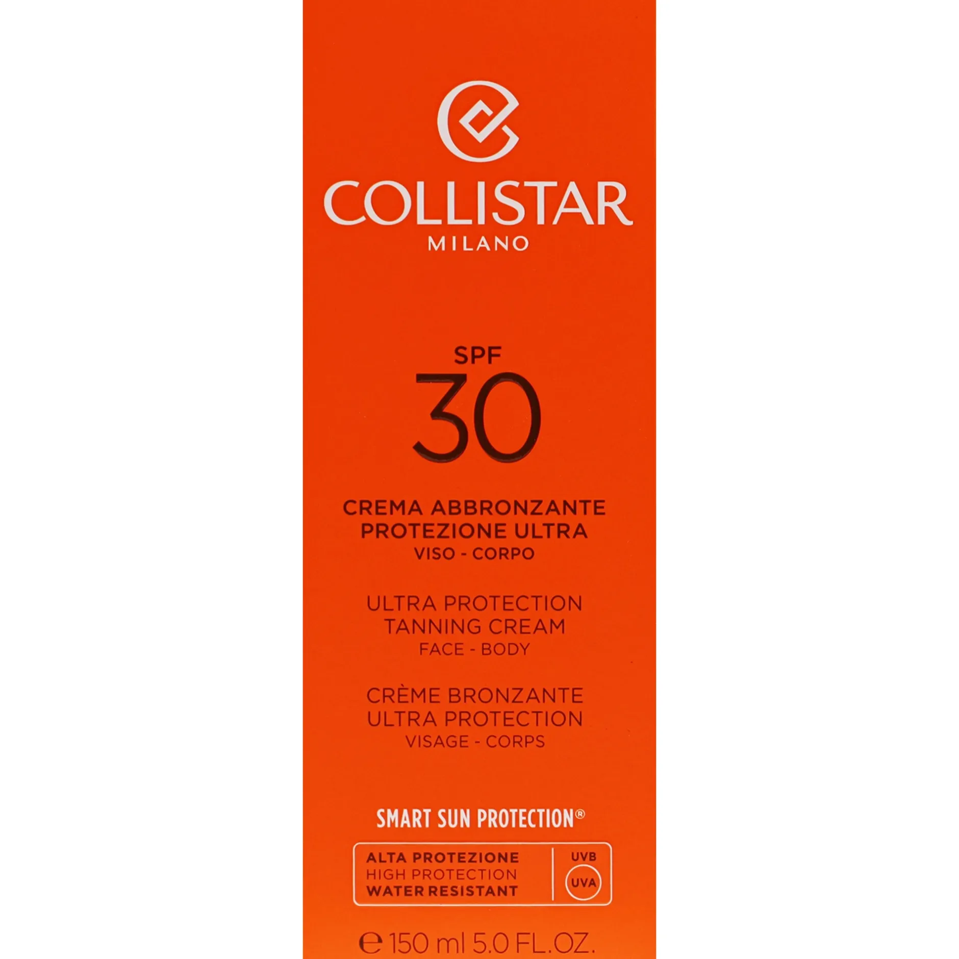 Collistar Sun Tan SPF30 Ultra Protection Tanning Cream Face-Body 150ml