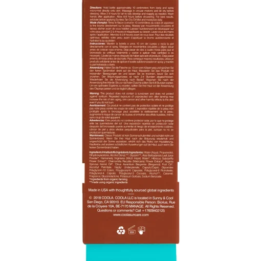 Coola Body Care Sunless Tan Dry Oil Mist 100ml Clearance