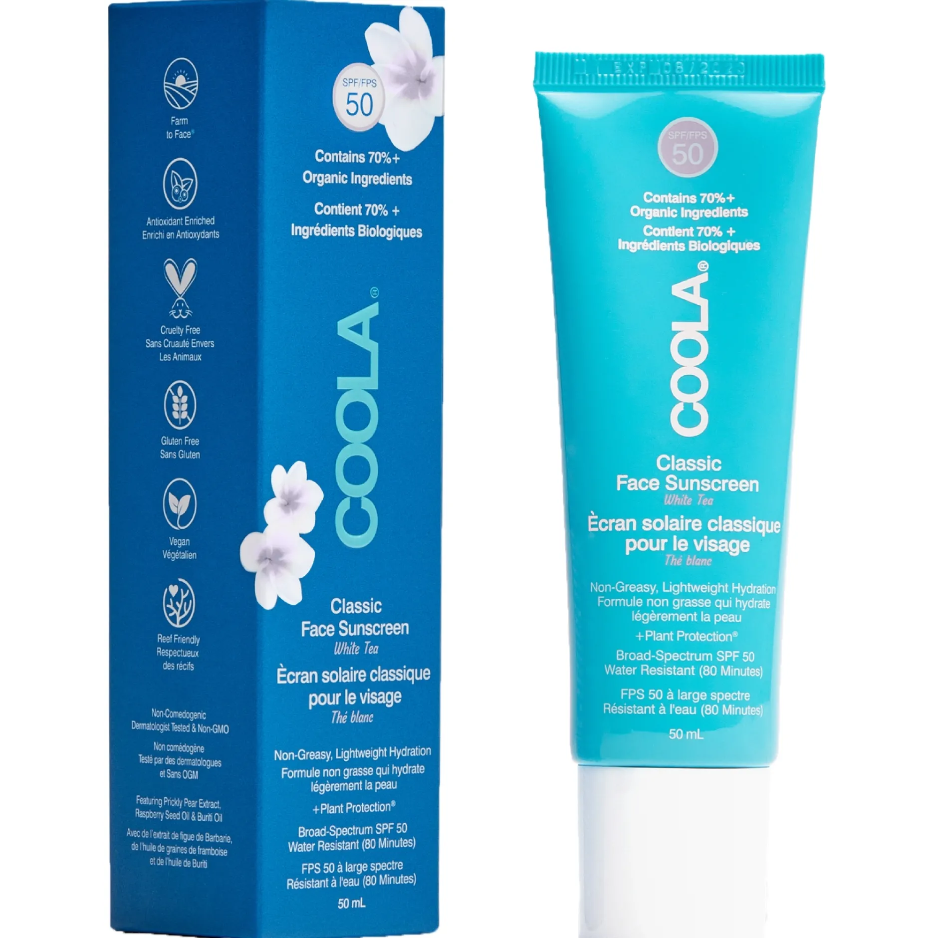 Coola Face Care Classic Face Sunscreen Lotion SPF50 White Tea 50ml Discount