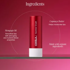 Coola Lip Care Mineral Liplux SPF30 Summer Crush Hot