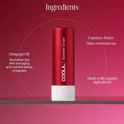 Coola Lip Care Mineral Liplux SPF30 Summer Crush Hot