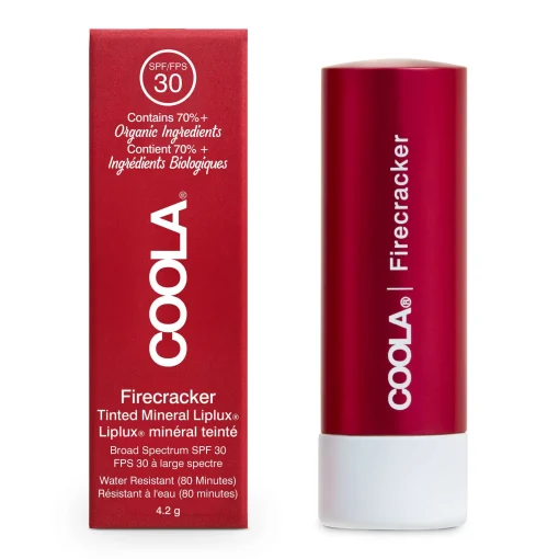 Coola Lip Care Mineral Liplux SPF30 Firecracker Outlet