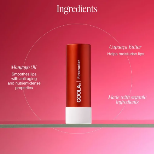 Coola Lip Care Mineral Liplux SPF30 Firecracker Outlet