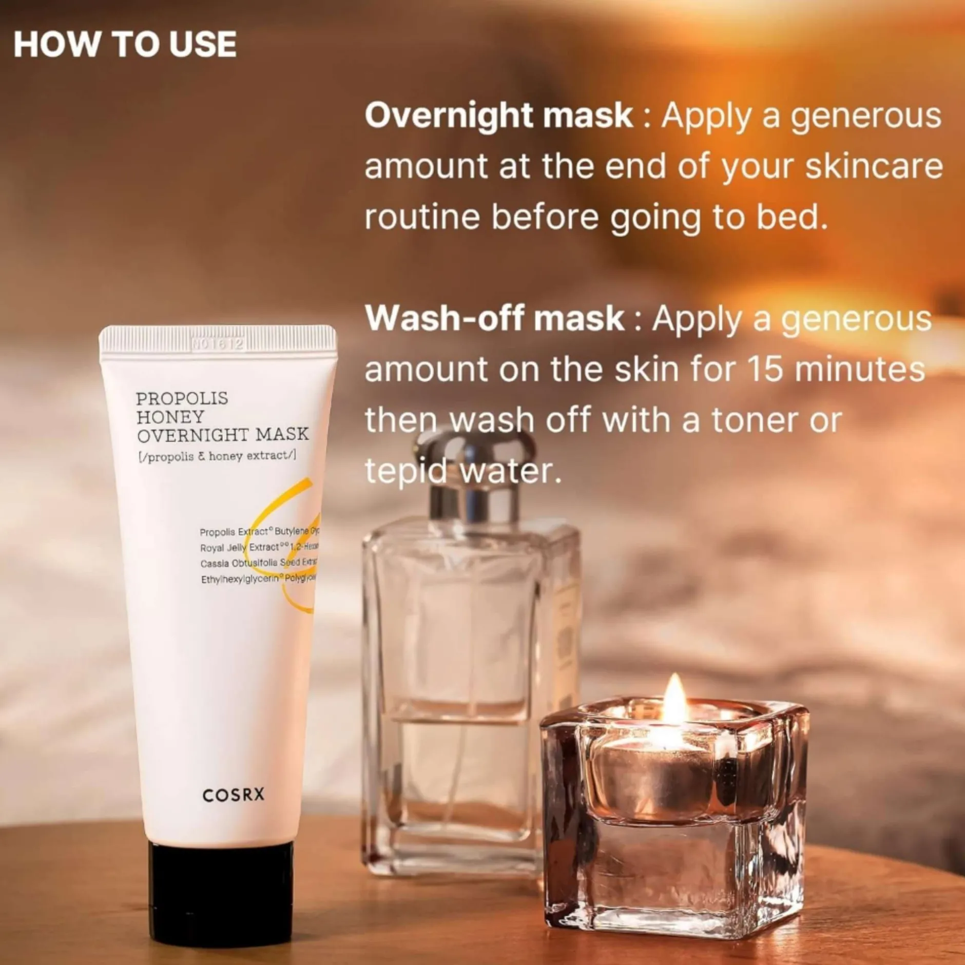 Cosrx Mask / Pack Full Fit Propolis Honey Overnight Mask 60ml