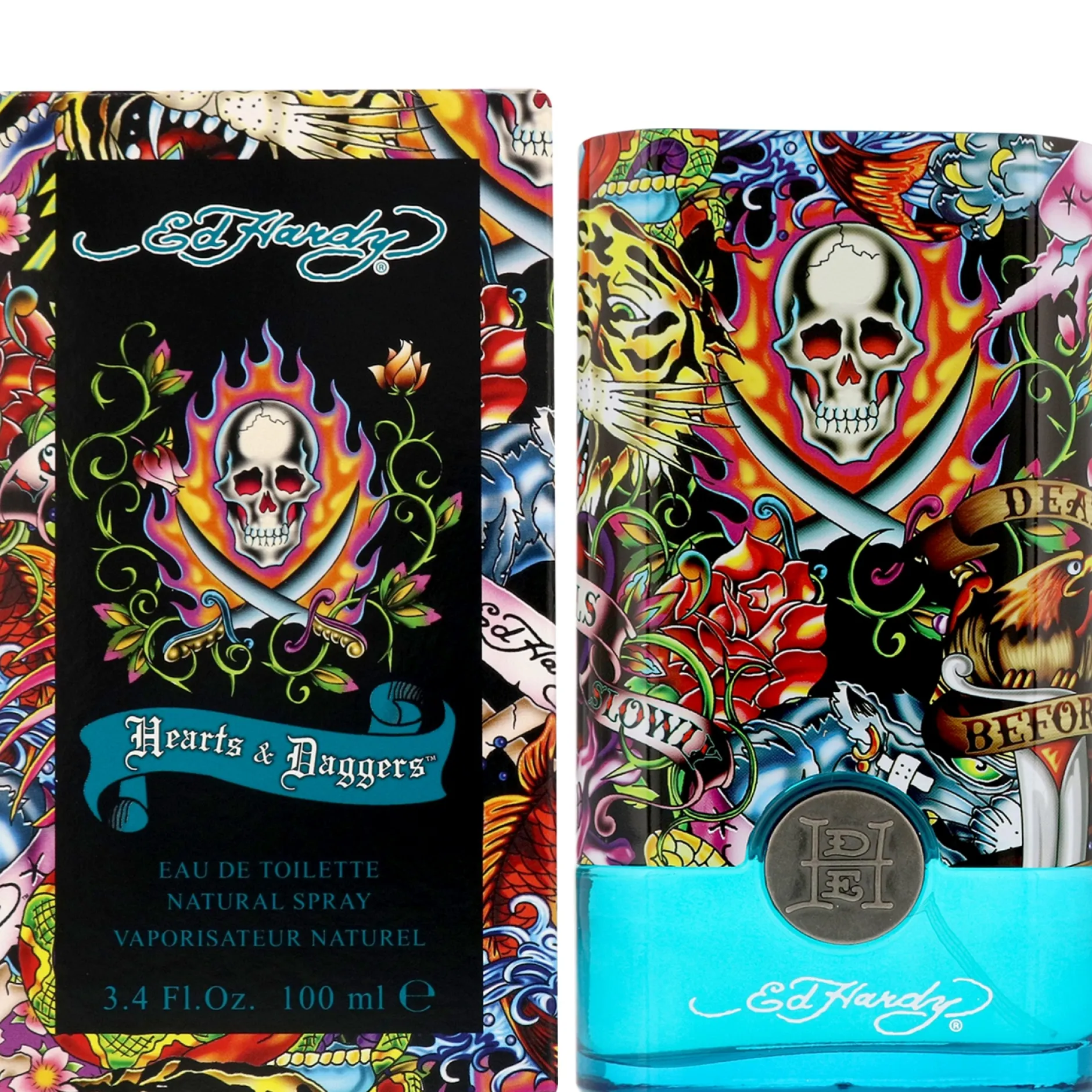 Ed Hardy Hearts & Daggers For Men Eau de Toilette Spray 100ml New