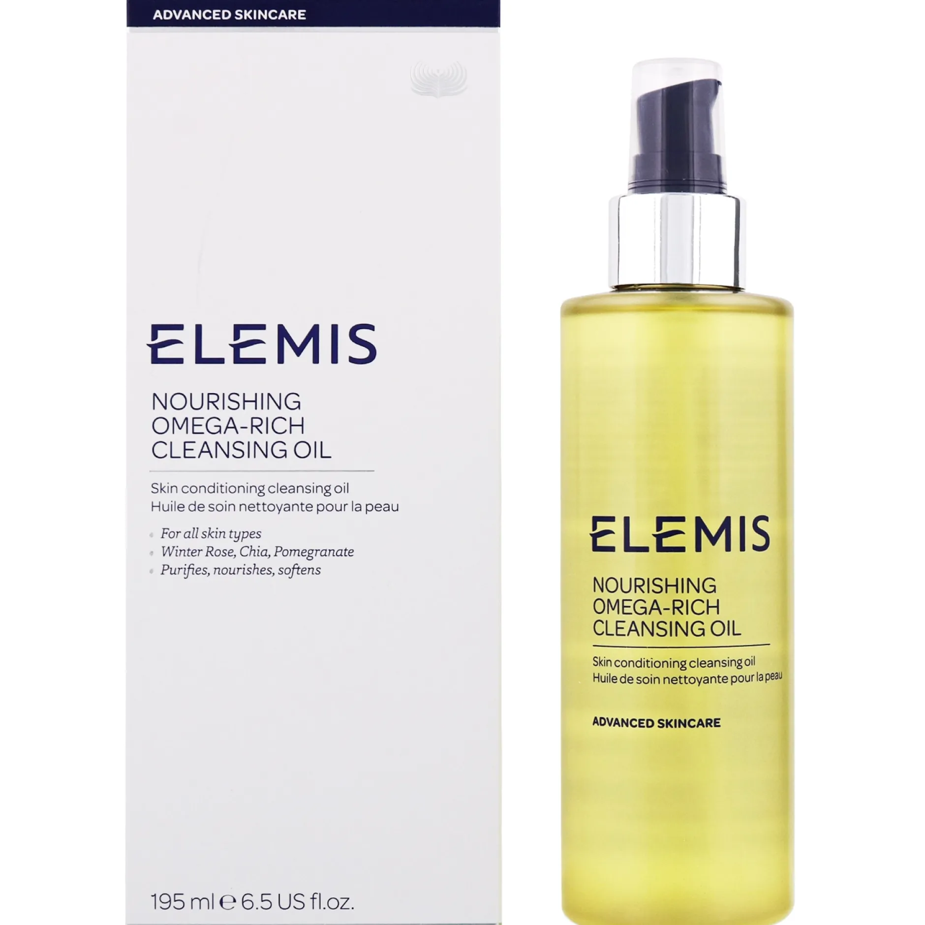ELEMIS Advanced Skincare Nourishing Omega-Rich Cleansing Oil 195ml / 6.5 fl.oz. New