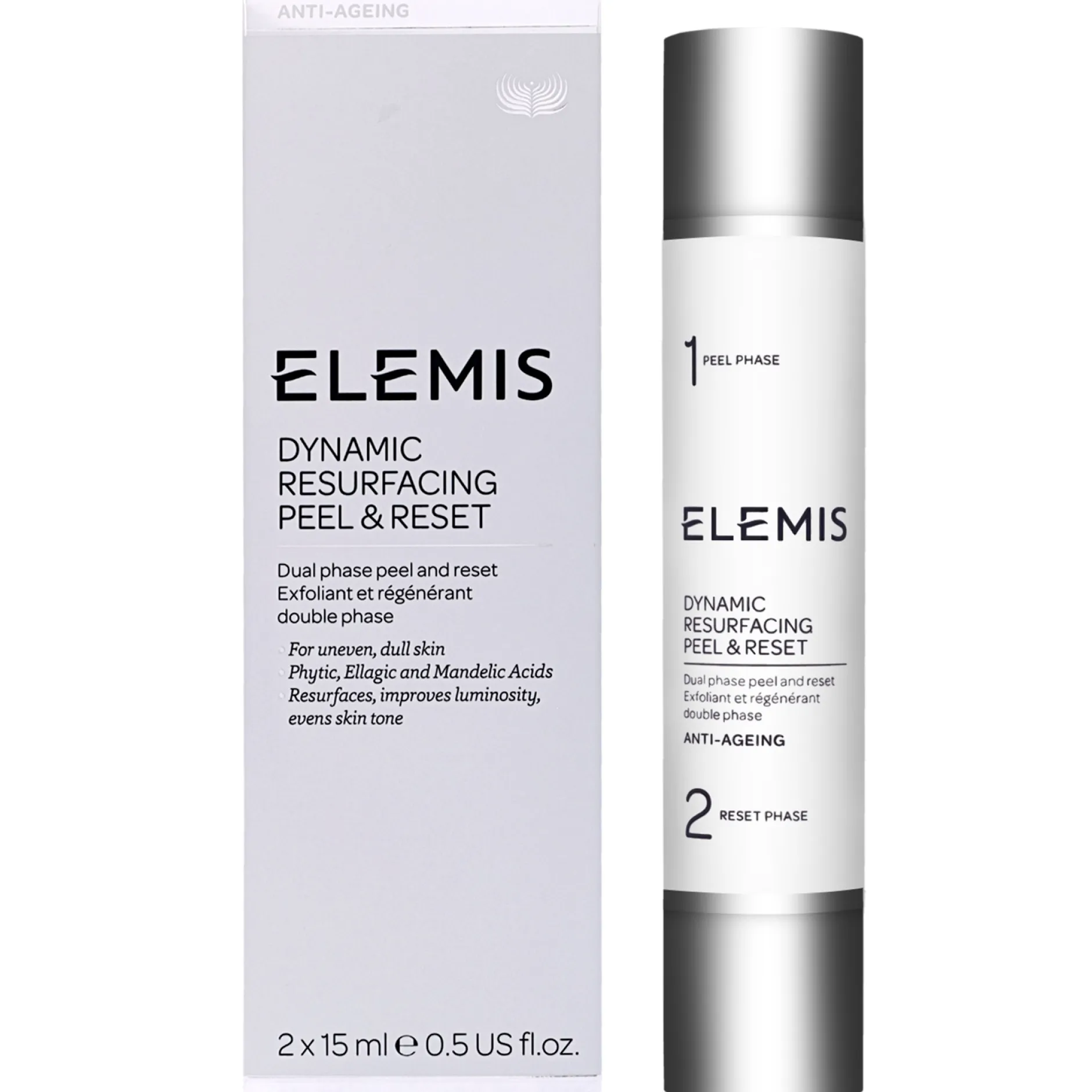 ELEMIS Dynamic Resurfacing Peel & Reset 2 x 15ml Online