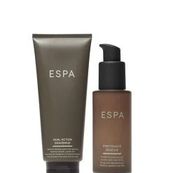 ESPA Bundles Duo: Dual-Action Shavemud 200ml & Postshave Rescue 50ml New