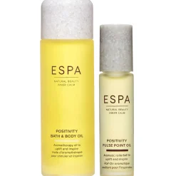 ESPA Bundles Duo: Positivity Bath & Body Oil 100ml & Pulse Point Oils Positivity 9ml Outlet