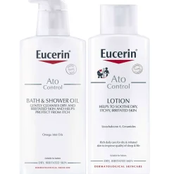 Eucerin Bundles Duo: AtoControl Bath & Shower Oil 400ml & Body Care Lotion 250ml Outlet